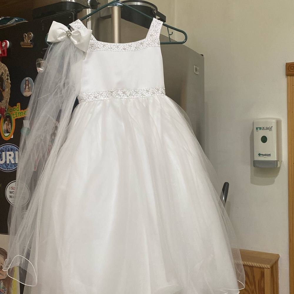 Camille la vie Layers of toole white princess gown